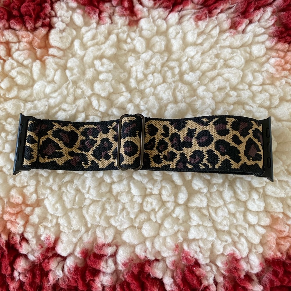 Leopard print Apple Watch band